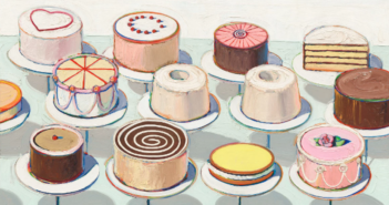 Cakes, 1963
Oil on canvas
60 x 72 inches
by Wayne Thiebaud (1920 - 2021)