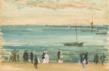 Southend Pier (c. 1882–84)
Watercolour
by James McNeill Whistler (1834-1903)
