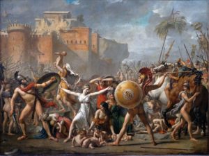 The Intervention of the Sabine Women, 1799 Oil on canvas 385 x 522 cm by Jacques-Louis David