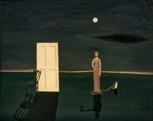 Painting , 1951 Oil on masonite 23 x 29 inches by Gertrude Abercrombie