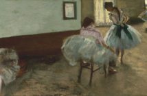The Dance Lesson, circa 1879
Oil on canvas
38 x 88 cm 
by Edgar Degas (1834-1917)