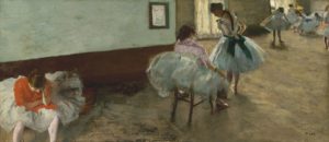 The Dance Lesson, circa 1879 Oil on canvas 38 x 88 cm by Edgar Degas (1834-1917)