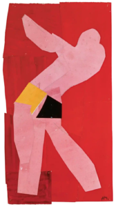 Small Dancer on a Red Background, 1937-8 Collage by Henri Matisse