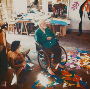 Matisse at the Hôtel Régina, Nice, c. 1952. Lydia Delectorskaya photo. 