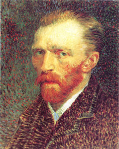 Self-portrait, 1887 Oil on artist's board, mounted on cradled panel 41 × 32.5 cm (16 1/8 × 12 13/16 in.) by Vincent van Gogh (1853-1890) Vincent made over 35 self-portraits within the 10 years he was actively painting.