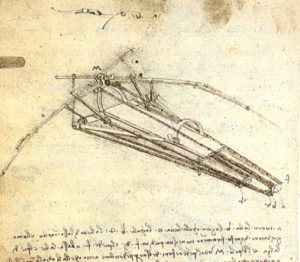 Design for a Flying Machine, circa 1488 by Leonardo da Vinci