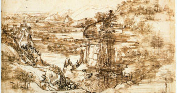 Arno Valley Landscape, 1473
Drawing
19 x 28.5 cm 
by Leonard da Vinci (1452 - 1519)