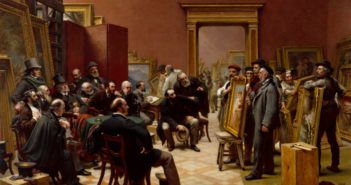The Council of the Royal Academy selecting Pictures for the Exhibition, 1875, 1876
Oil on canvas
145.2 x 220.1 cm
by Charles West Cope, RA (1811 - 1890)
