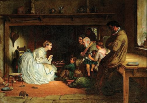 The Fable, 1870 Oil on canvas 91.5 x 125.5 cm by Charles West Cope