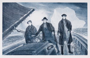 The ‘Friend’ Outward Bound for the Labrador, 2007 Etching and aquatint on paper 20 x 32 in 50.8 x 81.3 cm by David Lloyd Blackwood 