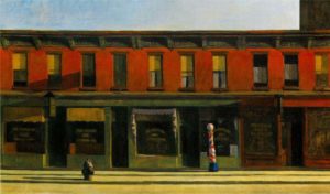 Early Sunday Morning, 1930 Oil on canvas 35 3/16 × 60 1/4 inches by Edward Hopper (1882 - 1967) 