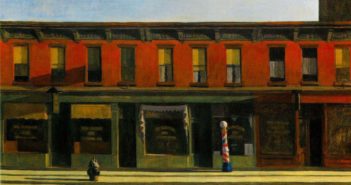 Early Sunday Morning, 1930
Oil on canvas
35 3/16 × 60 1/4 inches
by Edward Hopper (1882 - 1967)