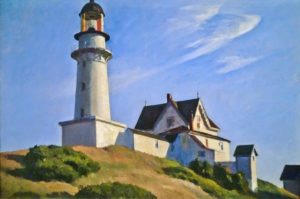 The Lighthouse at Two Lights, 1929 Oil on canvas 29 1/2 × 43 1/4 inches by Edward Hopper