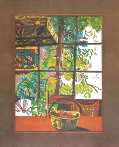 Dining Room, Laurel Canyon, circa 1968-71 by Joni Mitchell Part of a book of watercolours and poems Mitchell gifted to 100 of her closest friends in 1971 called, "The Christmas Book." The book was republished in 2019 by Canongate as "Morning Glory on the Vine." 